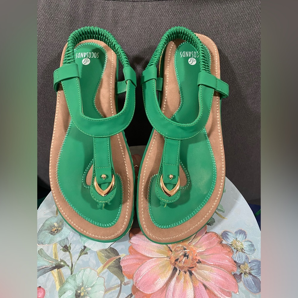 Socosands Womens Comfy Sandals Comfort Slip On Size 38 (8) - Picture 4 of 15